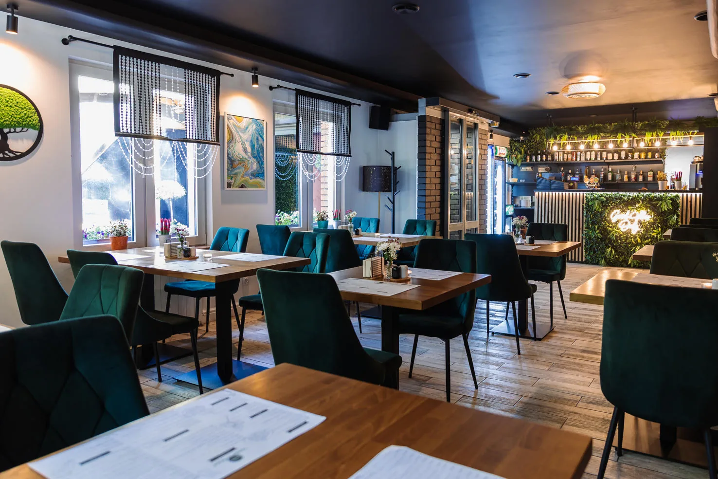 Wnętrze restauracji Parkowa w Radomiu